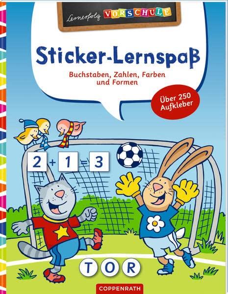 Sticker-Lernspaß (Fußball): Buchstaben, Zahlen, Farben und Formen (Lernerfolg Vorschule)