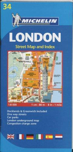 Stadtplan London: Street Map and Index. Localkarte (Michelin Localkarte)