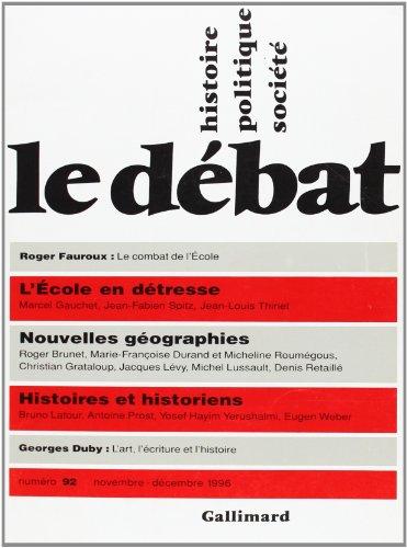 Le debat 92 (novembre-decembre 1996) (Revue Le Débat)