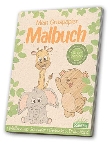 Malbuch Graspapier - Tiere