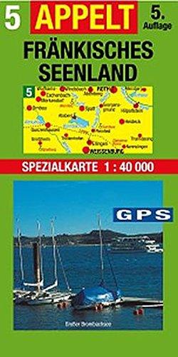 Fränkisches Seenland: Spezialkarte 1:40000, Radwege, Wanderwege, Wassersport. Sehenswürdigkeiten, Reiseführer, GPS-tauglich