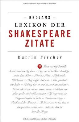 Reclams Lexikon der Shakespeare-Zitate: Zweisprachig