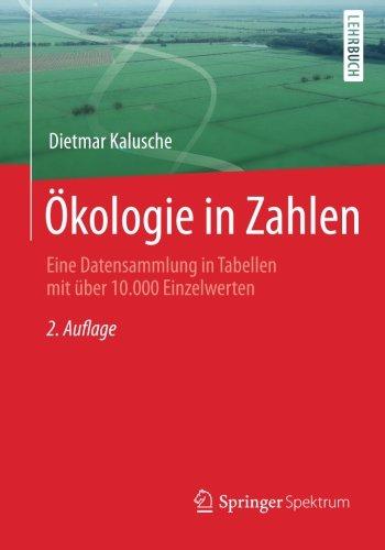 Ökologie in Zahlen: Eine Datensammlung in Tabellen mit über 10.000 Einzelwerten