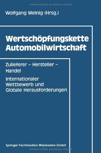 Wertschöpfungskette Automobilwirtschaft