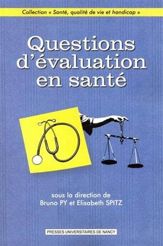 Questions d'évaluation en santé