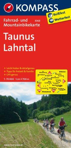 Taunus - Lahntal: Fahrrad- und Mountainbikekarte. GPS-genau. 1:70000