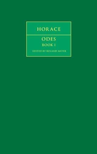 Horace: Odes Book I (Cambridge Greek and Latin Classics)