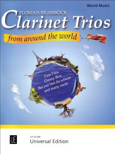 Clarinet Trios from around the World, für 3 Klarinetten, Partitur und Stimmen