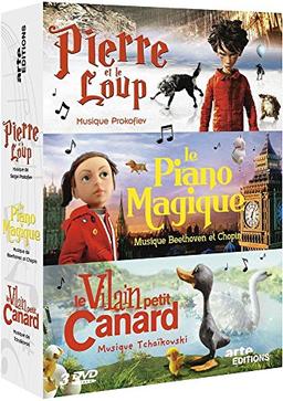 Coffret pierre lapin ; vilain petit canard ; piano magique [FR Import]