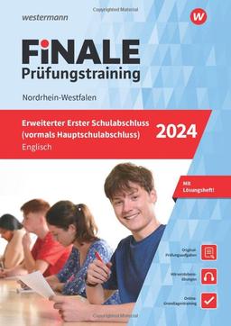 FiNALE Prüfungstraining Hauptschulabschluss Nordrhein-Westfalen: Englisch 2024 Arbeitsbuch mit Lösungsheft und Audio-Dateien