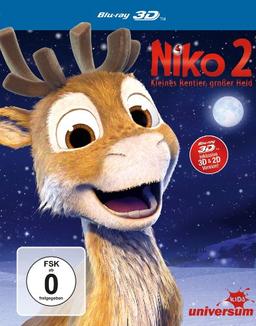 Niko 2 - Kleines Rentier, großer Held  (inkl. 2D-Version) [3D Blu-ray]