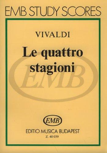 Le quattro stagioni 4 concerti per violino, archi e organo (o cembalo) op.8