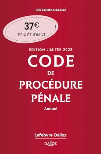 Code de procédure pénale 2025, annoté