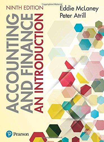 Accounting and Finance: An Introduction 9th edition