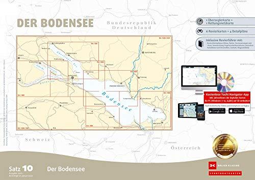 Sportbootkarten Satz 10: Bodensee (Ausgabe 2020)