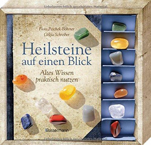 Heilsteine auf einen Blick-Set: Altes Wissen praktisch nutzen. Buch mit 7 Steinen