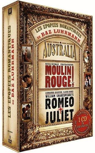 Coffret baz luhrmann "epopées romantiques" : australia ; moulin rouge ; romeo + juliette [FR Import]