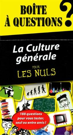 La culture générale pour les nuls : boîte à questions : 188 questions pour vous tester, seul ou entre amis !