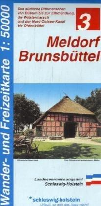 LVA SH 50 000 Wanderkarte Meldorf - Brunsbüttel