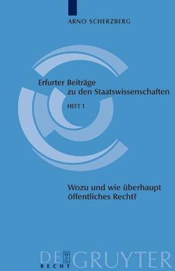 Wozu und wie überhaupt noch öffentliches Recht? (Erfurter Beiträge zu den Staatswissenschaften, Band 1)