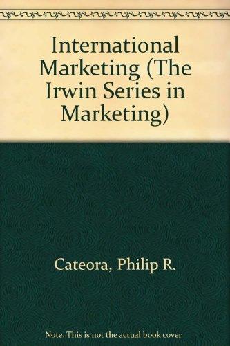 International Marketing (The Irwin Series in Marketing)