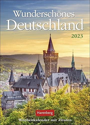 Wunderschönes Deutschland Wochenkalender 2023: mit Zitaten