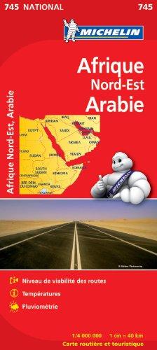 Carte NATIONAL Afrique du Nord Est et Arabie Michelin