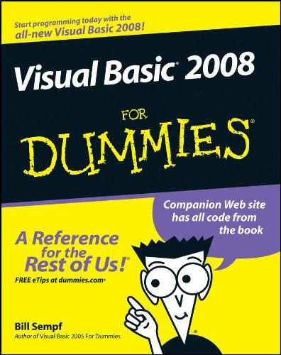 Visual Basic 2008 For Dummies (For Dummies Series)