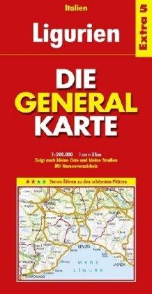 Die Generalkarte Italien Extra 5 Ligurien 1:200.000