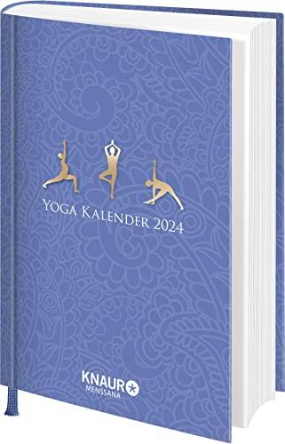 Yoga Kalender 2024: Taschenkalender mit Yoga-Übungen für jeden Tag & zahlreichen Zitaten als Wochenimpulse, viel Platz für Notizen & Ferientermine, u. Leseband