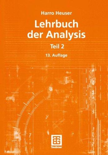 Lehrbuch der Analysis, Teil 2