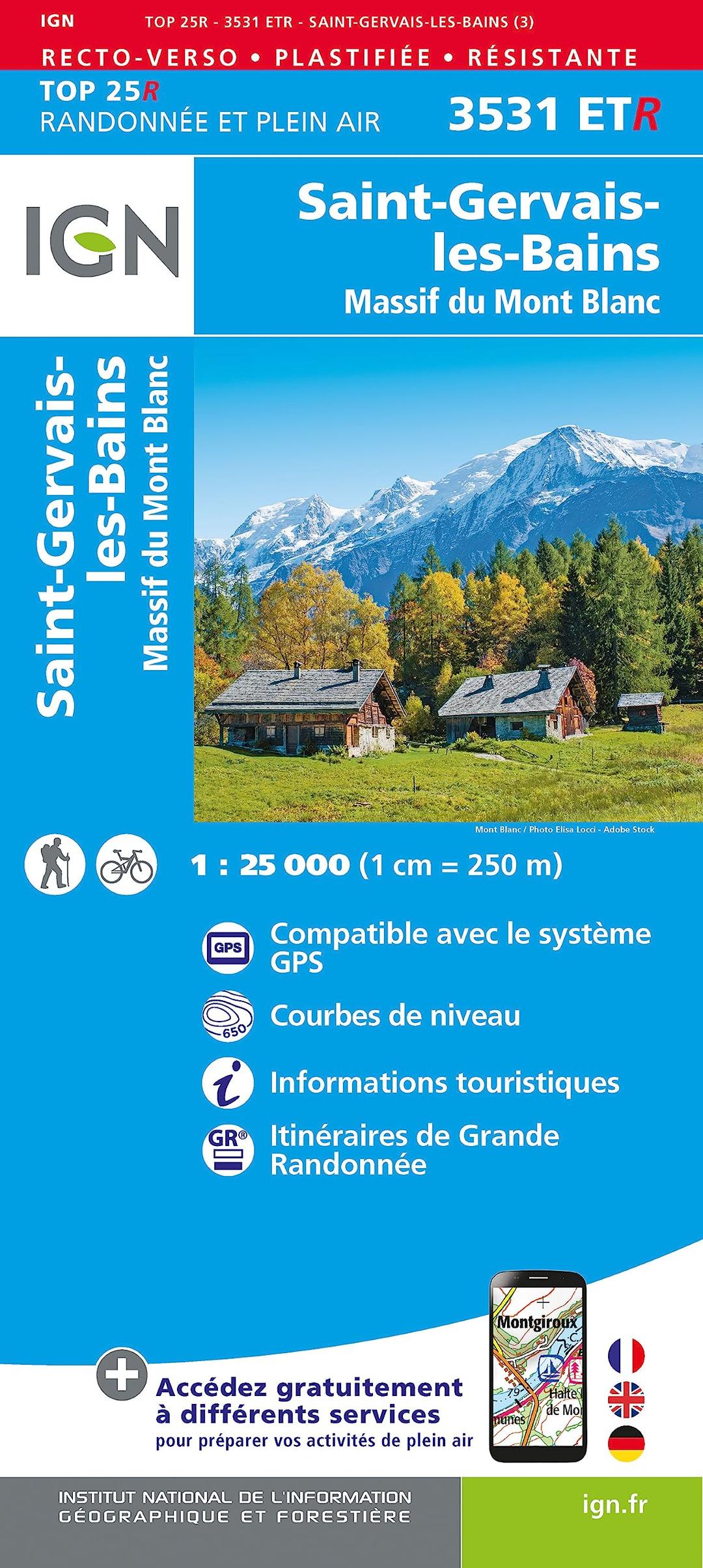 St-Gervais-Les-Bains / Massif du Mont Blanc (3531ETR) (TOP 25R)