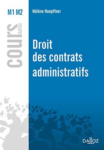 Droit des contrats administratifs : 2016