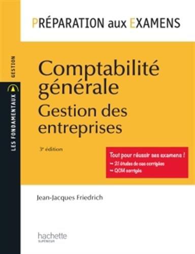 Comptabilité générale, gestion des entreprises