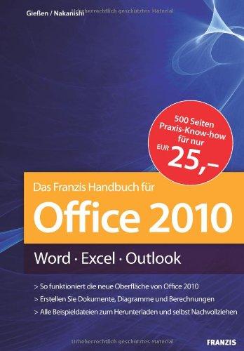 Office 2010 Handbuch: Word - Excel - Outlook