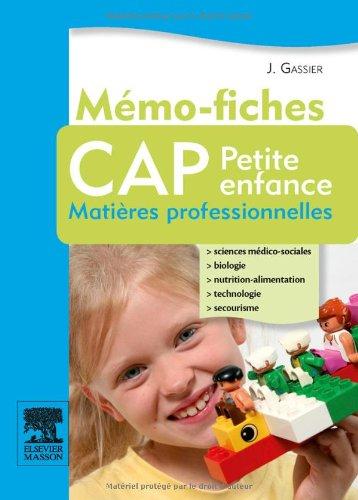 Mémo-fiches CAP Petite enfance : matières professionnelles