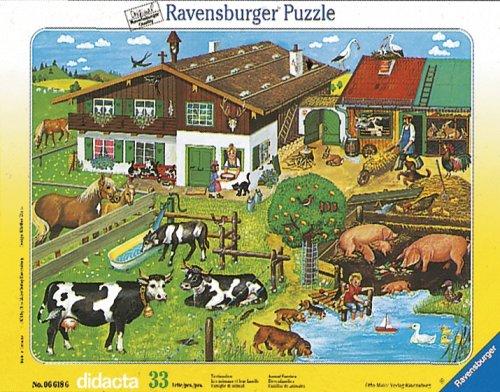 Ravensburger 06618 - Tierfamilien, 33 Teile Rahmenpuzzle