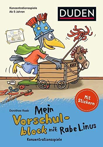 Mein Vorschulblock mit Rabe Linus (2) – Konzentrationsspiele (Einfach lernen mit Rabe Linus)