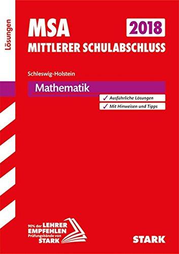 Mittlerer Schulabschluss Schleswig-Holstein - Mathematik Lösungen