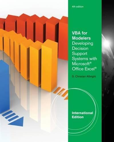 VBA for Modelers: Developing Decision Support Systems (with Microsoft (R) Office Excel (R) Printed Access Card), International Edition