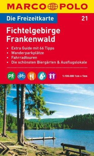 MARCO POLO Freizeitkarte Fichtelgebirge, Frankenwald 1:100.000: Extra Guide mit 66 Tipps / Wanderparkplätze / Fahrradtouren / Die schönsten Biergärten & Ausflugslokale