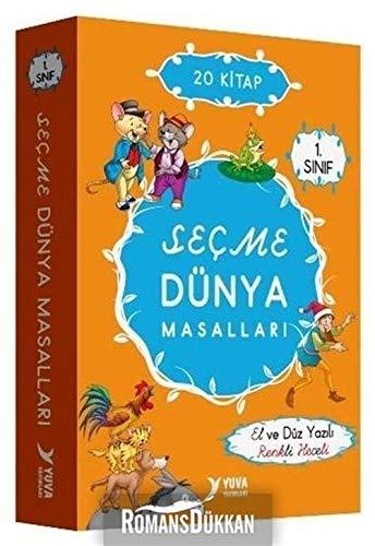 Yuva 1.Sınıf Seçme Dünya Masalları El ve Düz Yazılı 20 Kitap