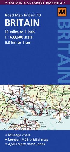 Road Map Britain 10 (Aa Road Map Britain Series)