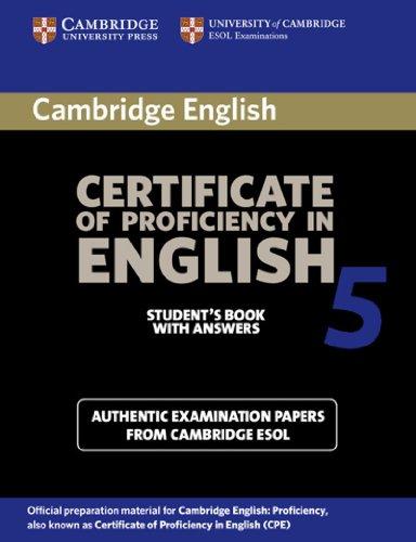 Cambridge Certificate of Profciency in English - New: Student's Book with answers