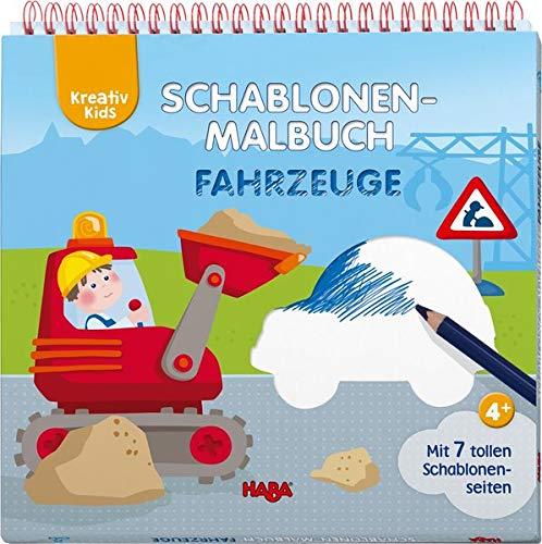 Kreativ Kids – Schablonen-Malbuch Fahrzeuge