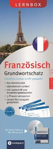 Französisch Grundwortschatz. Compact Lernbox. 800 Vokabel-Karteikarten, MP3-CD & Mini-Wörterbuch Französisch. Mit 5-Phasen-Lernsystem. Niveau A1 / A2