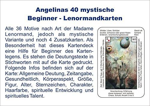 Angelinas 40 mystische Beginner - Lenormandkarten: incl. Deutungstexten auf den Karten