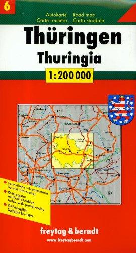 Serie Deutschland: Freytag Berndt Autokarten, Thüringen 1:200 000: Bl 6