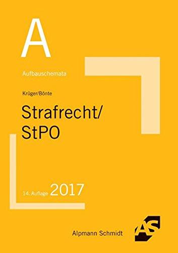 Aufbauschemata Strafrecht / StPO: Strafrecht: Inhaltsverzeichnis/§§-Register, Delikte des StGB, Besonderer Teil, StGB, Allgemeiner Teil. ... Hauptverhandlung, Rechtsmittelverfahren