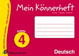 Mein Könnerheft - Deutsch Klasse 4